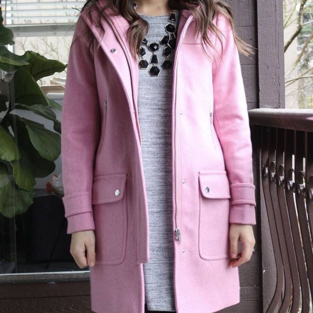 **ISO** J. Crew Stadium Cloth coat 2p Navy Blue